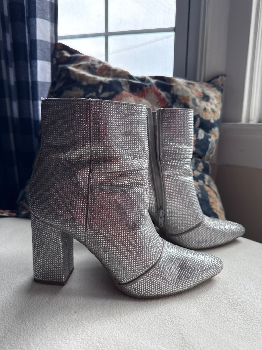 Silver Rhinestone Boots - Picture 2 of 2